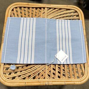 NEW Serena & Lily Perennials Lake Stripe Pillow Cover (12”x21”)-Coastal/Sky Blue